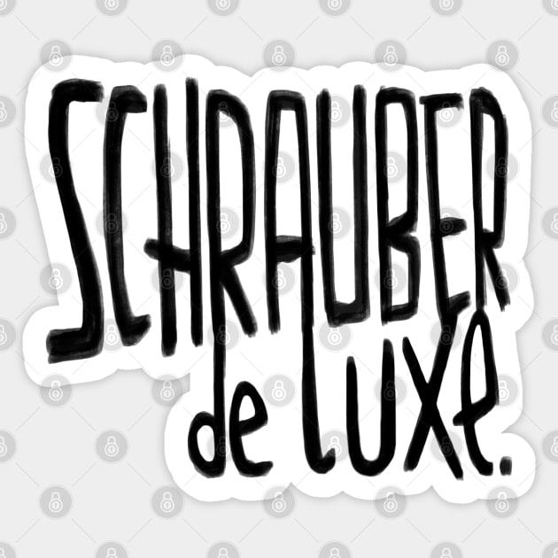 Schrauber de luxe, German, Mechanic, Mechaniker Sticker by badlydrawnbabe